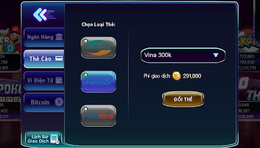 Hướng dẫn rút và nạp tiền Game bài đổi thưởng 789 12 Đổi tiền thưởng thành thẻ cào điện thoại