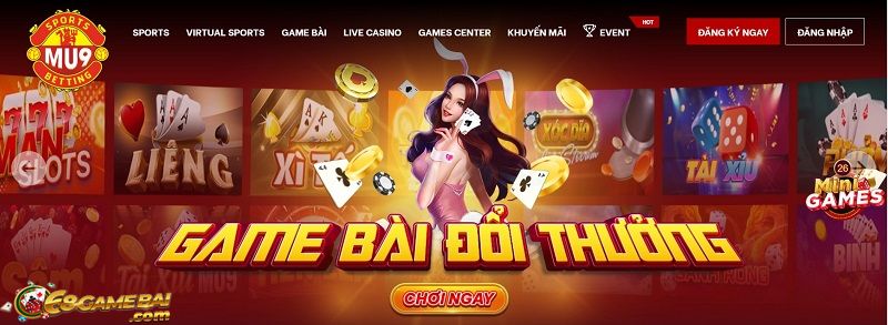 Giao diện của nhà cái MU9