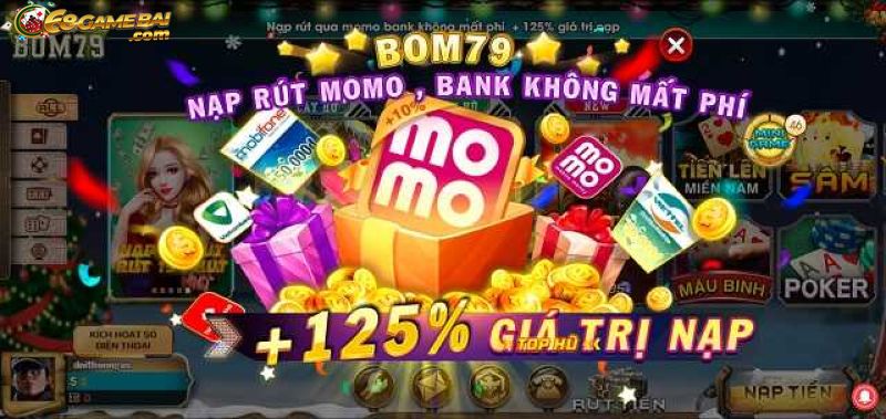 Sở hữu nhiều quà tặng khi chơi game tại Bom79 Club