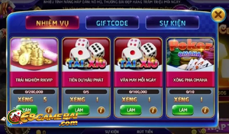 RikVip - Cổng game bài cá cược trực tuyến chuyên nghiệp 26 Khuyến mãi khủng mỗi ngày