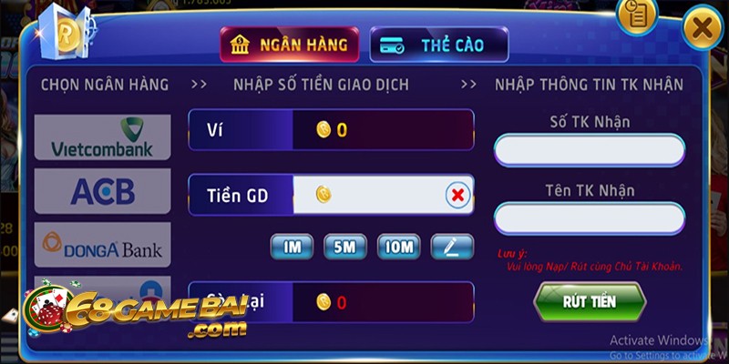 RikVip - Cổng game bài cá cược trực tuyến chuyên nghiệp 28 Xử lý giao dịch rút tiền trong 5 phút
