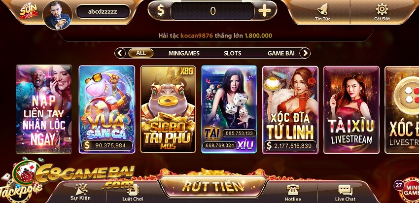 Sunwin - Game bài đổi thưởng uy tín top đầu Việt Nam 17 Giao diện hoàn hảo của cổng game bài Sunwin
