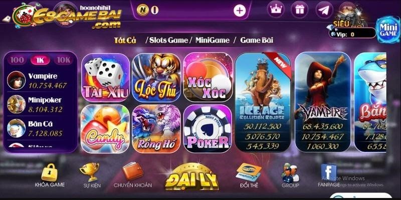 Tổng hợp các sảnh game tại Nohu club