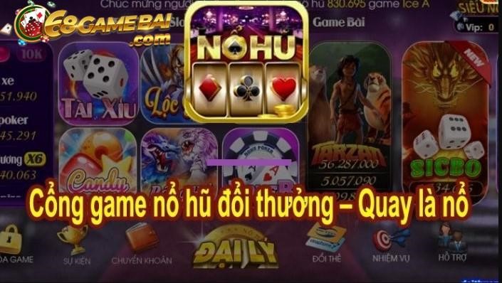 Cổng game Nohu club - Quay là nổ