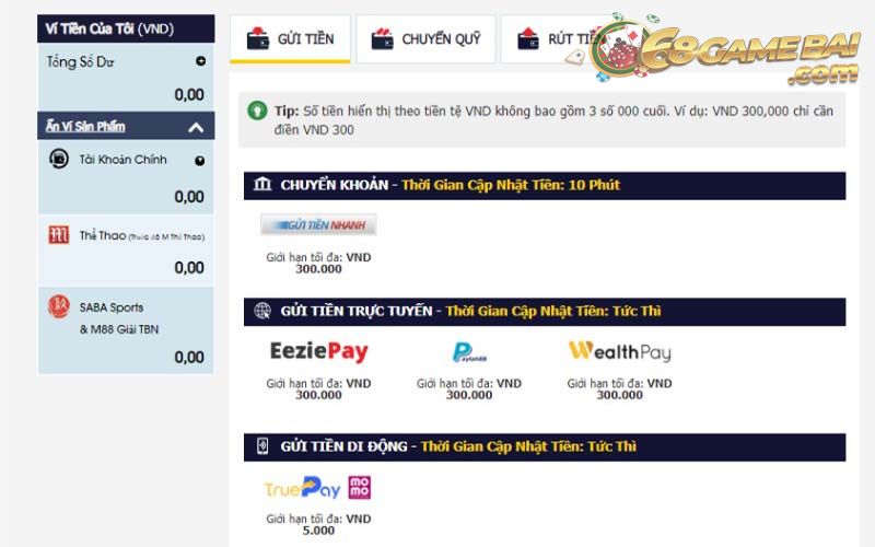 M88 - Link vào nhà cái M88 bằng điện thoại mới nhất 10 Gửi tiền nhanh chóng bằng HELP2PAY