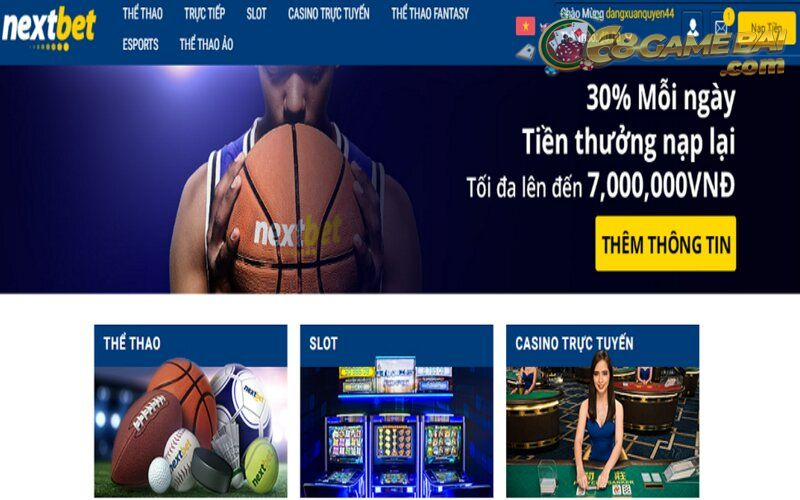 Link vào Nextbet – Sàn cá cược online uy tín số 1 Việt Nam 7 Nextbet – Nhà cái với vô vàn khuyến mại khủng