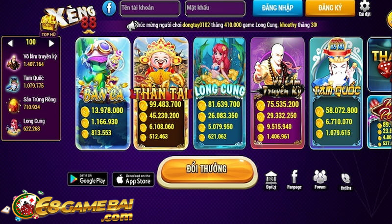Đa dạng thể loại game thú vị