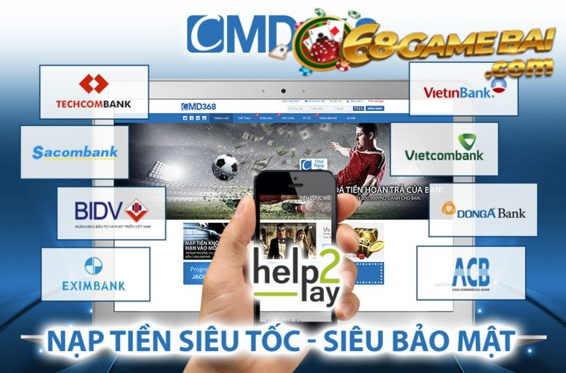 CMD368 nạp thẻ qua thẻ ngân hàng