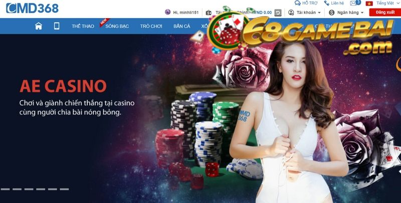 Ae casino là đối tác của CMD368