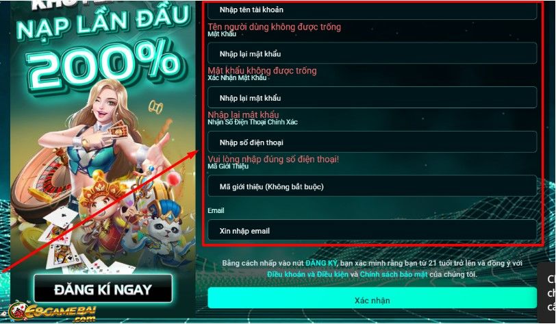 Hướng dẫn đăng ký 8Day chuẩn xác nhất 2022 3 Vì lý do gì mà mã xác nhận đăng ký tài khoản của người chơi không được gửi đi?