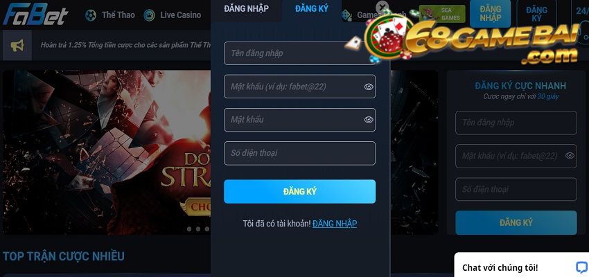 Fabet - Review chi tiết nhà cái Fabet uy tín số 1 thế giới 11 Tạo tài khoản hội viên tại nhà cái uy tín Fabet