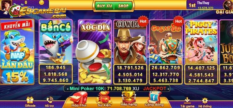 Săn hũ 777 - Game Sanhu77 đỉnh cao game bài 2022 thế hệ mới 6 Mini Game