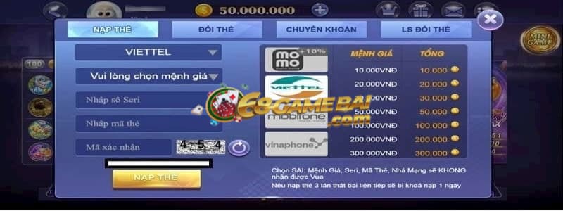 Vua Club – Vua nổ hũ lên sàn khuấy động thị trường số 1 7 Cách thức nạp-rút tiền vô cùng đơn giản và nhanh chóng
