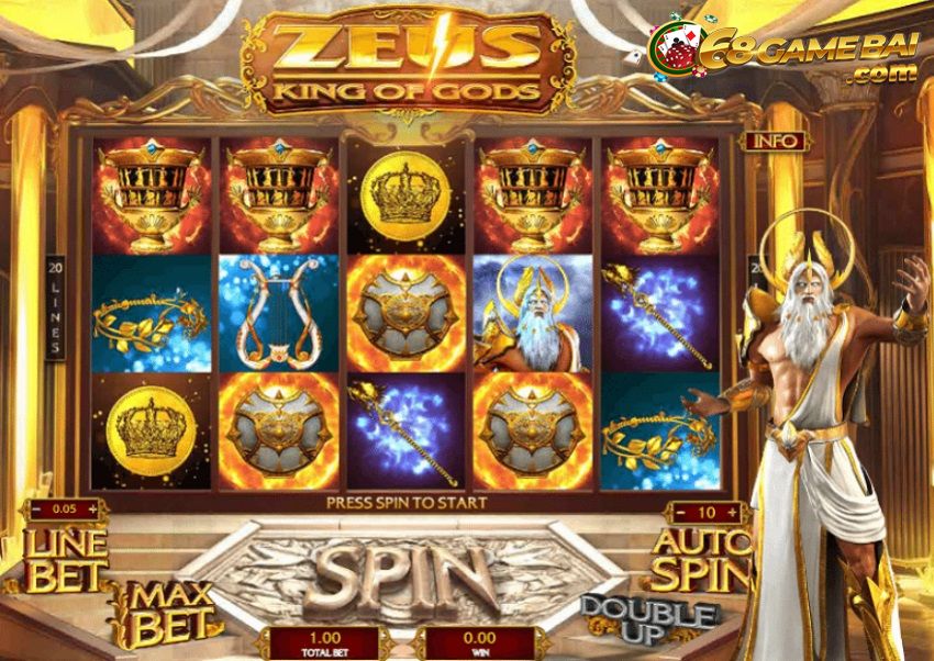 Game quay hũ tiền thật Thần Zeus tại Nohu88 Club
