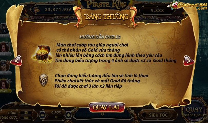 Những tính năng của game Pirate King