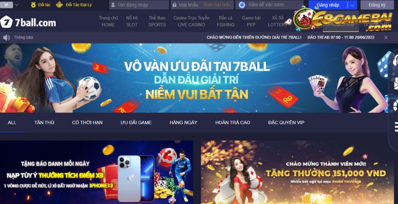 7ball - Các tựa game vô cùng thú vị