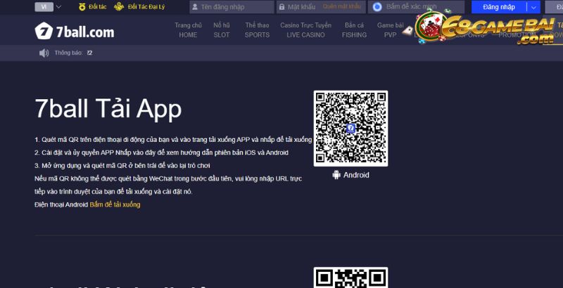 Slot game 7ball đa dạng và hấp dẫn với hơn 1000 trò