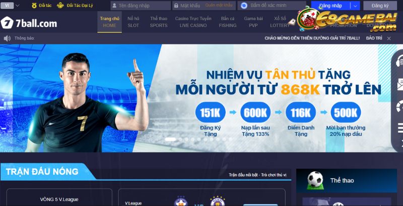 Tỷ lệ ăn lô đề vô cùng tốt tại nhà cái 7ball