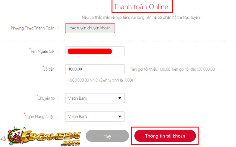 AE888 hỗ trợ giao dịch trên rất nhiều ngân hàng