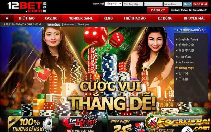 Review Chi Tiết Nhà Cái 12bet – Ngọa Hổ Tàng Long Của Châu Á 13 Rất nhiều chương trình khuyến mãi khủng được 12bet tổ chức mỗi ngày