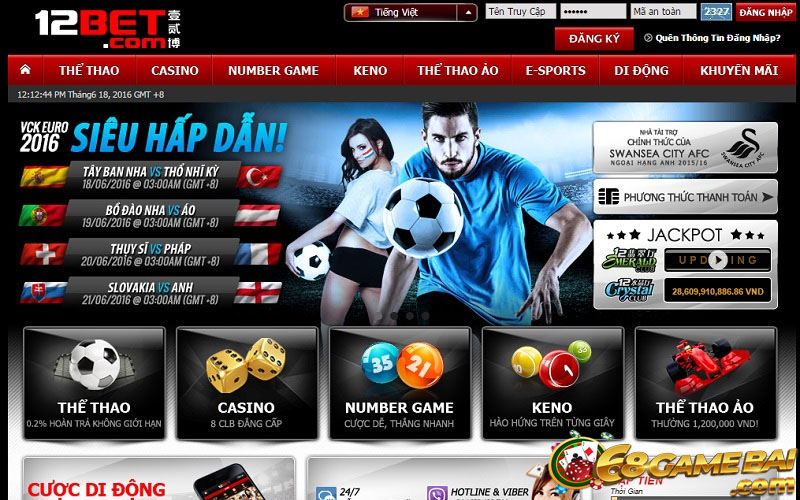 Review Chi Tiết Nhà Cái 12bet – Ngọa Hổ Tàng Long Của Châu Á 14 Nhà cái uy tín suốt hơn 10 năm 12bet