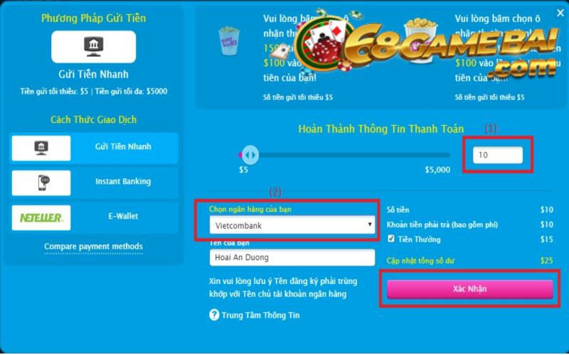 Nhấn “Đăng ký” ở góc trên bên phải màn hình