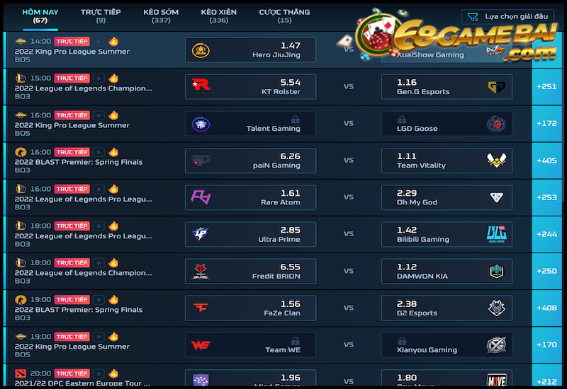 Esport độc quyền sôi động