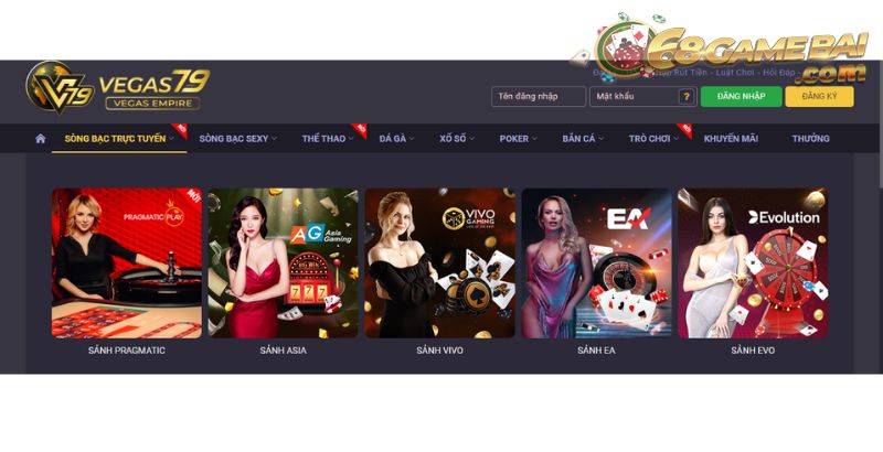 Nhà Cái Vegas79 - Liệu có phải sân chơi số 1 hiện nay? 4 Sòng bạc sexy tại Vegas79 cực hấp dẫn
