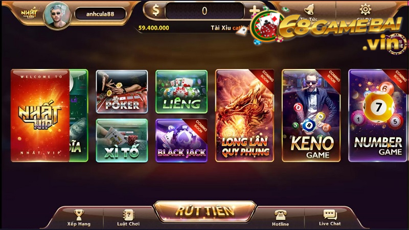 Cổng game NhatVip uy tín trải nghiệm mới lạ tại Việt Nam 3 Bố trí và thiết kế giao diện NhatVip bắt mắt, hiện đại.