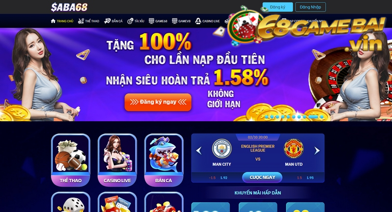 Saba68 - Cổng game uy tín gặt hái nhiều thành công nhất 4 Cổng game Saba68 có nhiều khuyến mại hấp dẫn