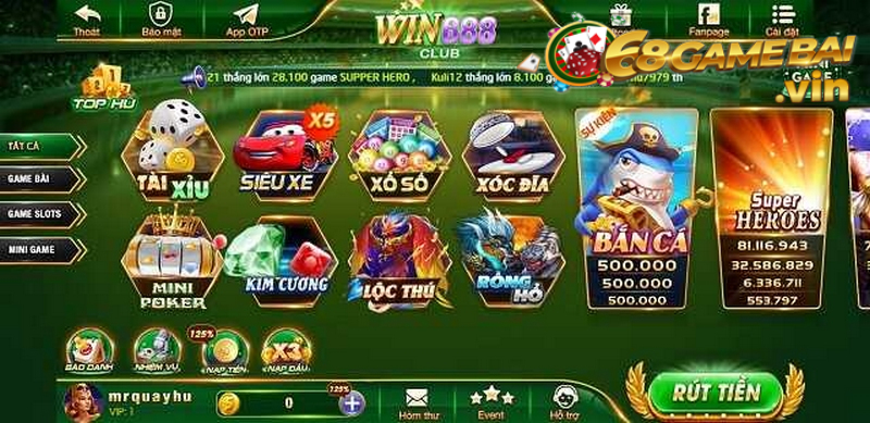 Hệ thống trò chơi đa dạng, nhiều loại hình