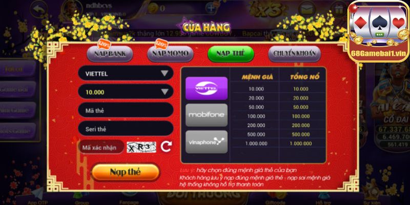 Hướng dẫn nạp tiền nohu52 nhanh gọn dành cho tân binh 7 Hướng dẫn nạp tiền nohu52 nhanh gọn dành cho tân binh
