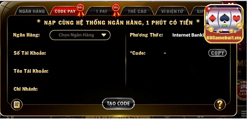 <strong>Mách bạn cách nạp tiền Top88 chưa đầy 1 phút</strong>