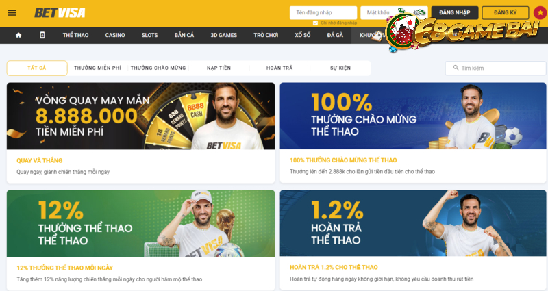 <strong>Khuyến mãi/giftcode Betvisa mới nhất cực hấp dẫn</strong> 5 Tài khoản nhận khuyến mãi Betvisa là tài khoản đăng ký duy nhất