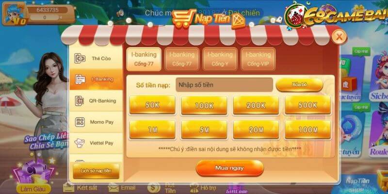 Mana88 – Cổng game bài uy tín chất lượng hàng đầu thị trường Việt 5 Hướng dẫn các bước nạp tiền thành công dành cho tân thủ