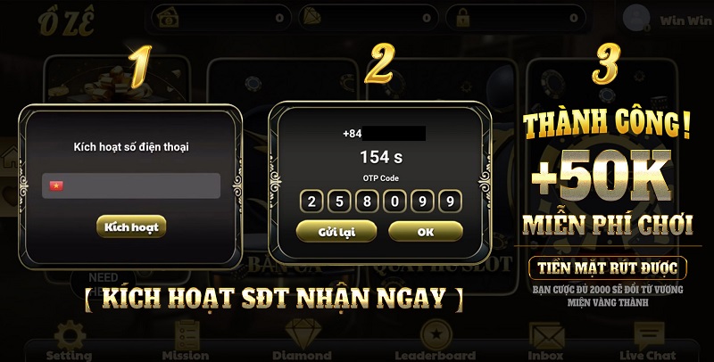 Oze6868 – Cổng game đổi thưởng chơi miễn phí tiền đầy ví 5 Hướng dẫn đăng ký và kích hoạt tài khoản để nhận vốn khởi nghiệp