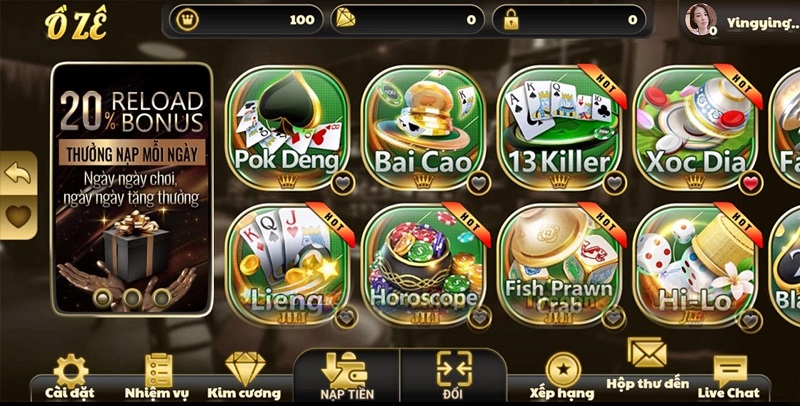 Oze6868 – Cổng game đổi thưởng chơi miễn phí tiền đầy ví 3 Thiên đường game bài thú vị chỉ có tại cổng game