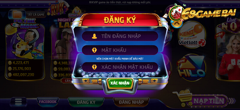 Rikvip club – Cổng game uy tín được nhiều anh bet thủ quan tâm 5 Biểu mẫu đăng ký tài khoản cho thành viên mới