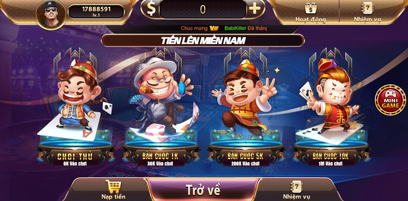 Nhiều hình thức game bài cho bet thủ lựa chọn