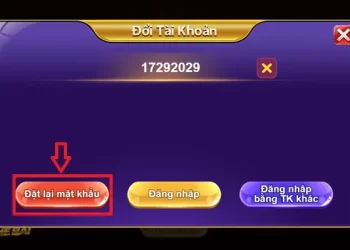 Chon Muc Dat Lai Mat Khau De Thiet Lap Mat Khau Moi